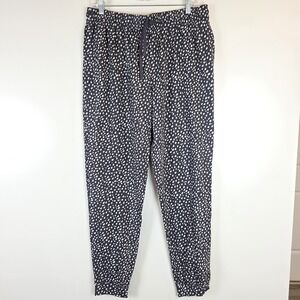 Karen Neuburger Women's Black and White Bottom Pajama Pants Large.D187.